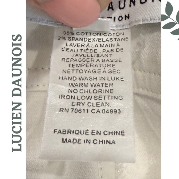 Lucien Daunois Vintage Flared White Midi Skirt | Boho A-Line | Size 34 - Picture 6 of 6